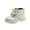 White, variant on Puntoco Kids Girls' Boots Children's Boots Outdoor Boots Girls' Plush Short Boots Boys' boots Winter Snow Boots for Kids White 12(30)