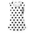 thumbnail image 3 of SDNall Womens Fashion Printing Round-Neck Loose Sleeveless T-Shirt Pullover, 3 of 6