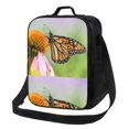 thumbnail image 1 of Fotbe A monarch butterfly Lonchera Bolsa de Almuerzo para Hombres y Mujeres, Lonchera de Gran Capacidad, Bolsa de Almuerzo Reutilizable, Bolsa Térmica Aislante, 1 of 7