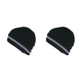 thumbnail image 4 of crativent Skull Caps for Men Reflective Liner Winter Beanie Thermal Multifunction Windproof Coldness for Protection Cycling Skiing Black 2Set, 4 of 6