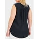thumbnail image 2 of Camisetas sin mangas Eytino para mujer, talla grande, cuello en V, sin mangas, chifón, 2 of 7