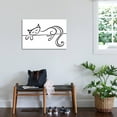 thumbnail image 3 of Art.com Silhouette Of A Lying Black Cat Art Print by Stellis, 36" x 24", 3 of 4