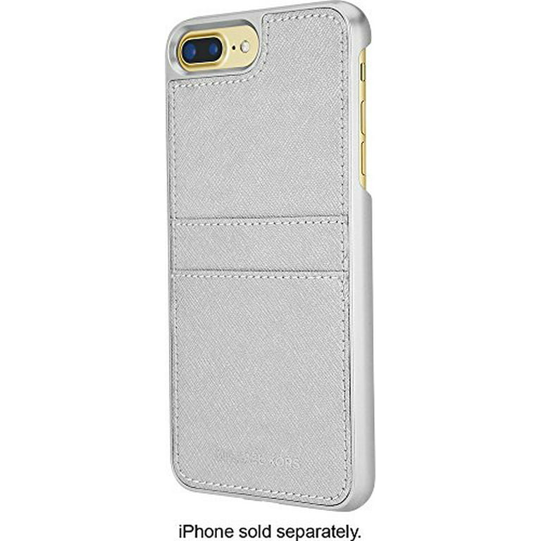 Michael Saffiano Leather Pocket Case for iPhone 8 Plus & iPhone 7 Plus, Silver - Walmart.com