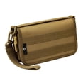 thumbnail image 4 of Cartera de mano táctica para hombre, tarjetero largo, monedero, bolso de mano marrón Zulema Bolsa Molle, 4 of 8