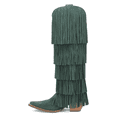 thumbnail image 2 of Dingo Womens Wild Child Fringe Snip Toe Pull On Cowboy  Tall Boots, 2 of 2