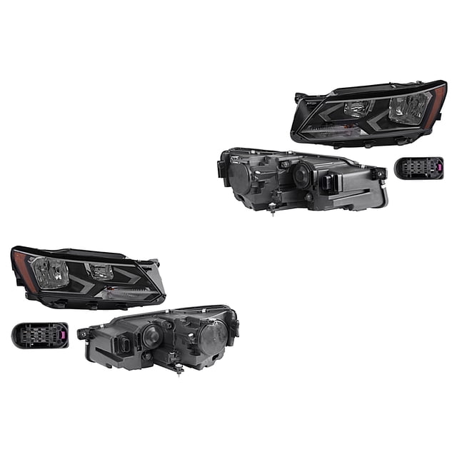 Par de Faros Passat 2016 A 2019 Volkswagen P/Halog DEPO .