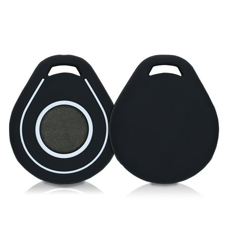 kwmobile Silicone Cover Compatible with Harley Davidson Motorcycle Key - Protective Soft Case Skin Protector for Motorcycle Remote Key Fob - Black / White