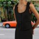thumbnail image 4 of Chalecos de salón para mujer chaleco sencillo de moda de Color sólido chaleco elegante, 4 of 7