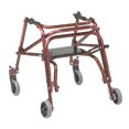 thumbnail image 3 of Inspirado en el andador posterior ligero Drive Nimbo 2G con asiento, color rojo castillo, tamaño pequeño, 3 of 5