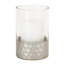 Home Decorative Candle Holder (Set Of 2) 4"D x 6"H Glass