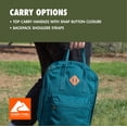 thumbnail image 4 of Ozark Trail 22L Adult/Teen Polyester Asheville Dual-Carry Backpack, Teal, 4 of 15