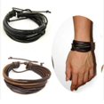 thumbnail image 4 of Jiaroswwei Vintage Men's Women's Faux Leather Multilayer Bracelet Bangle Wristband Jewelry, 4 of 8