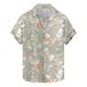 thumbnail image 1 of Blusa y camisa de manga corta con cuello vuelto para hombre, camisa informal de moda con estampado de hojas y solapa de manga corta, blusa para hombre, 1 of 4