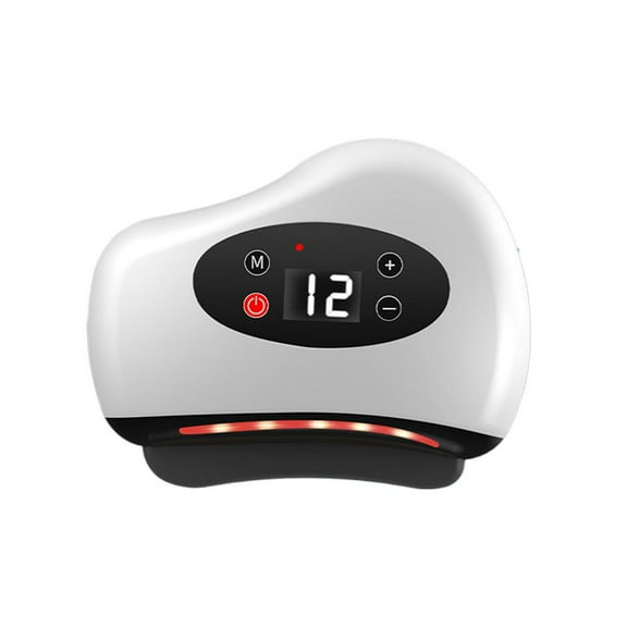 Electric Gua Sha Massage Tool with Heat & Vibration,Ordinary Base. 12-Level Heated Scraping Device for Neck Back Shoulder Relaxation Home Therapy