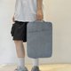 thumbnail image 4 of Bolso De La Tableta Del Ordenador Portátil Bolsa de almacenamiento portátil anticolisión para tableta portátil (gris cáñamo de 15,6 pulgadas), 4 of 5
