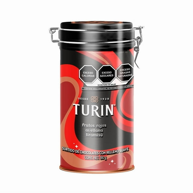 Chocolate Turin Navidad mini bottle 180 g