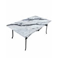 thumbnail image 6 of Marble White Rectangle Tablecloth, Waterproof Elastic Fitted Table Covers for 3 Foot Tables, 24x36inch Decorative Tablecloths for Picnic, Camping, Indoor, Outdoor, Modern Abstract Art Ink Painting, 6 of 6
