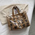 thumbnail image 3 of Bolsa de hombro de lona de gran capacidad para mujer a la moda (café) Likrtyny Para Estrenar, 3 of 9