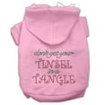 thumbnail image 6 of Christmas Pet, Dog  Cat Hoodie Rhinestone, "Don't Get Your Tinsel In A Tangle", 6 of 7