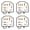 Repair Kit x4, variant on CarbForge Motorcycle Carburetor Rebuild Kit for Honda CB450SC Nighthawk VB22 1982-1986 450