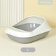 thumbnail image 2 of Lavabo de plástico Caja de arena para gatos Pakeway Gran espacio Carcasa innovadora Estructura biomimética Diseño de pedal de fuga Material PP respetuoso con el medio ambiente Estructura de separación, 2 of 8