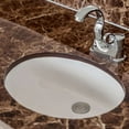 thumbnail image 3 of Fine Fixtures Undermount Round Vessel Bathroom Sink - 17" x 14" - White, 3 of 4