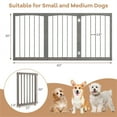 thumbnail image 3 of 63" x 30" Gray Wooden Pet Fence, 3 of 9