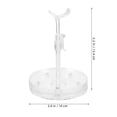 thumbnail image 2 of CRILSTYLEO Doll Holder Acrylic Transparent Rotating Display for Doll Collectors 1Pcs, 2 of 8