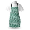 thumbnail image 4 of Botanical Apron, Continuous Pattern with Flourish Leafy Garden Swirls, Unisex Kitchen Bib with Adjustable Neck for Cooking Gardening, Adult Size, Sage Green Seafoam, by Ambesonne, 4 of 4