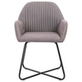 thumbnail image 2 of vidaXL Dining Chairs Accent Arm Chair with Metal Legs for Living Room Fabric, 2 of 174