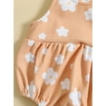 thumbnail image 5 of Coduop Toddler Kids Baby Girls Romper Sleeveless Floral Print Casual Short Jumpsuit Bodysuit, 5 of 7