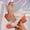 Orange, variant on Women's Block Heeled Sandals Chunky Heels Square Open Toe Slip on Backless Mules Heeled Slippers Dressy Party Prom Wedding Shoes Orange 7(39)