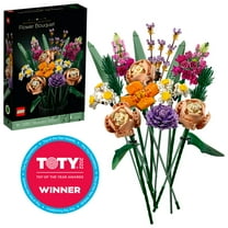 LEGO Botanicals Flower Bouquet Building Set - Artificial Flowers for Decoration for Home and Display, Ages 18  - Small Fake Flowers for Table, Desk, Office - Birthday or Anniversary Gift Idea - 10280