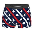 thumbnail image 5 of Uemuo Patriotic Star Pattern Pattern Men's Boxer Briefs,Trunk Anti-Chafing,Comfortable, Durable, and Stylish Underwear-Small, 5 of 9