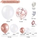 thumbnail image 2 of Balloon Arch Kit 100pcs Rose Gold Balloons and White Balloons Garland Kit Confetti Clear Latex Balloons for Bridal Shower Bachelorette Hen Party Weddi, 2 of 4