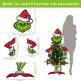 Grinch Christmas Tree Decorations Personalized Christmas Hat Decoration