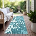 thumbnail image 6 of Addison Rugs Chantille Indoor/Outdoor Transitional Abstract Teal Washable Runner Rug, 2'3" x 7'6", 6 of 6