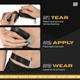 thumbnail image 6 of Skin Grip Medical Grade Silicone Scar Tape 1.6"x120" Roll -Increased Strength & Reduced Irritation - Silicone Scar Sheets For Face, Surgical Scars, C-Section, Keloid Treatment, Tummy Tuck - Black, 6 of 7