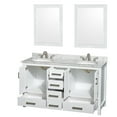 thumbnail image 5 of Wyndham Collection Wcs141460dunom24 Sheffield 60" Freestanding Vanity Set, 5 of 7