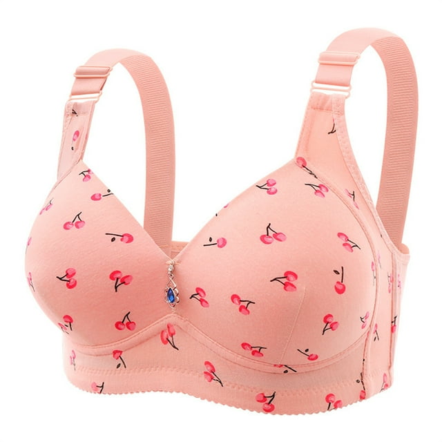 Abcnature Women Full Coverage Bras Lace Embroidered Glossy Comfortable Breathable Bras Underwear no Rims