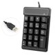 thumbnail image 5 of Teclado KKmoon&nbsp;USB Teclado Nnumérico con Cable Sentimiento Mecánico Teclado Numérico con 19 Llaves Impermeable para Laptop Notebook PC Notebook Negro Abanopi Teclado, 5 of 6
