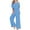 Light Blue, variant on IROINNID Sleeveless Suspender Jumpsuit For Women Full-Length Fashion Summer Casual Ruffle Suspender Jumpsuit