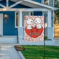 thumbnail image 7 of GZHJMY Garden Flag Double Sided Doodle Lovers Valentines, Fade Resistant Yard Flag Durable Banner Indoor Outdoor Home Decor 12x18 Inch Yard Flags, 7 of 7