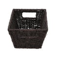 thumbnail image 5 of Homezone Espresso Handwoven Seagrass Basket, Rectangle, 5 of 14