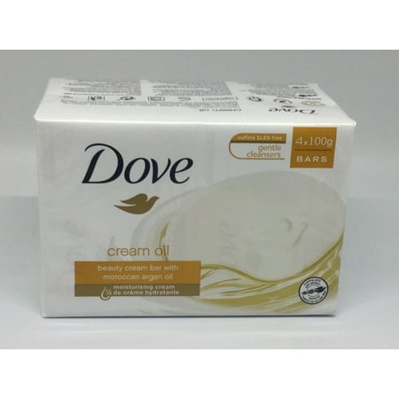 Dove Beauty Cream Bar With Moroccan Argan Oil, 4x100g Bars