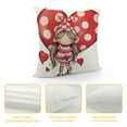 thumbnail image 4 of JEUXUS Valentines Day Pillow Covers  Valentines Day Decor for Home Red Polka Dots Love Heart Gnomes Happy Valentine Pillows Decorative Throw Pillows Valentines Day Decorations, 4 of 5