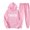 Pink, variant on Trapstar Hoodies for Women Sets Long Sleeve Graphic Sweatshirts Loose Trapstar Street Hip-hop Pullover Sweatshirts+Sweatpants Women Set of 2 Classic Sweatshirts(Purple, XL)
