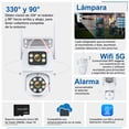 thumbnail image 4 of VAK Video Camara de seguridad Exterior Doble lente W43 5G wifi IA luz nocturna, 4 of 6