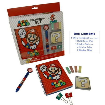 Stationery Set Super Mario (5 items)