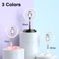 thumbnail image 4 of Graflsoa 1.7M Adjustable LED Ring Light with Tripod Stand, 3 Light Modes & 5 Brightness Levels, Portable Phone Clip for Selfie, Makeup, and Live Streaming - White, 4 of 7